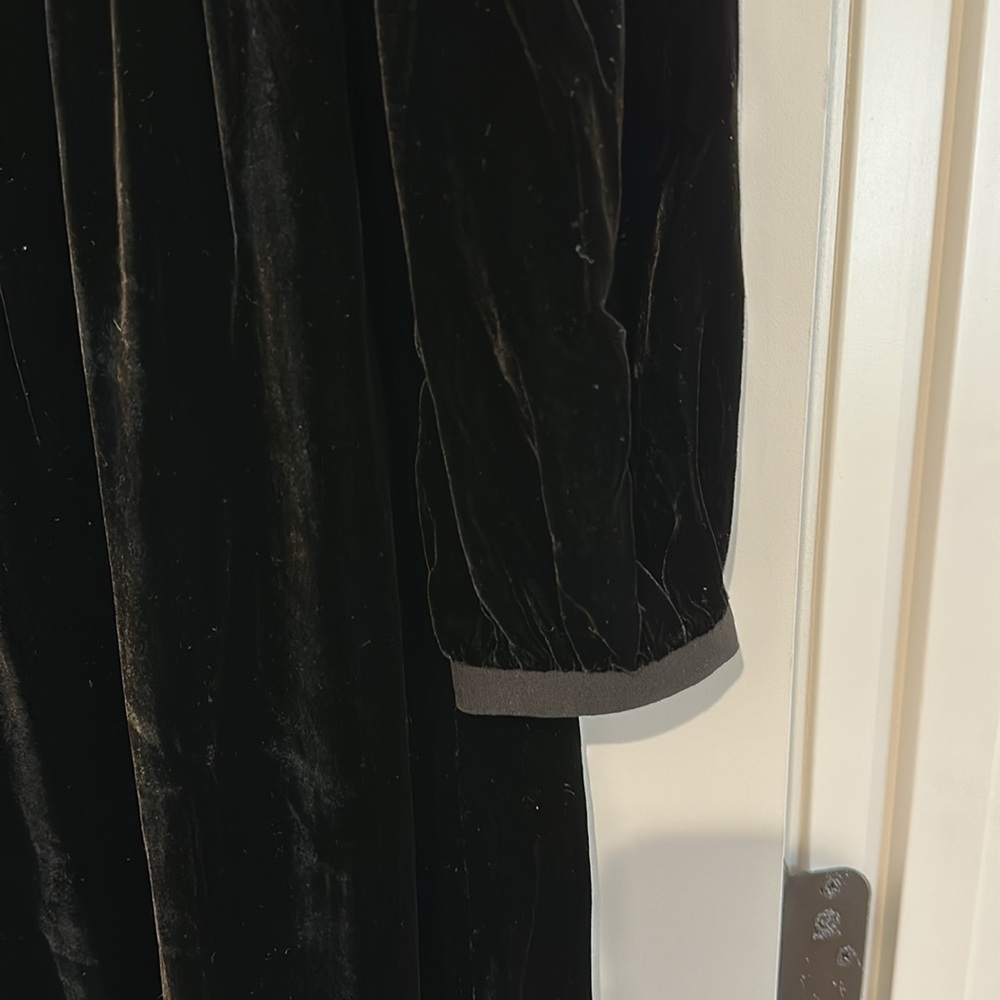 NWT Saloni Camille bow-embellished velvet midi dress size 4 - Picture 8 of 9